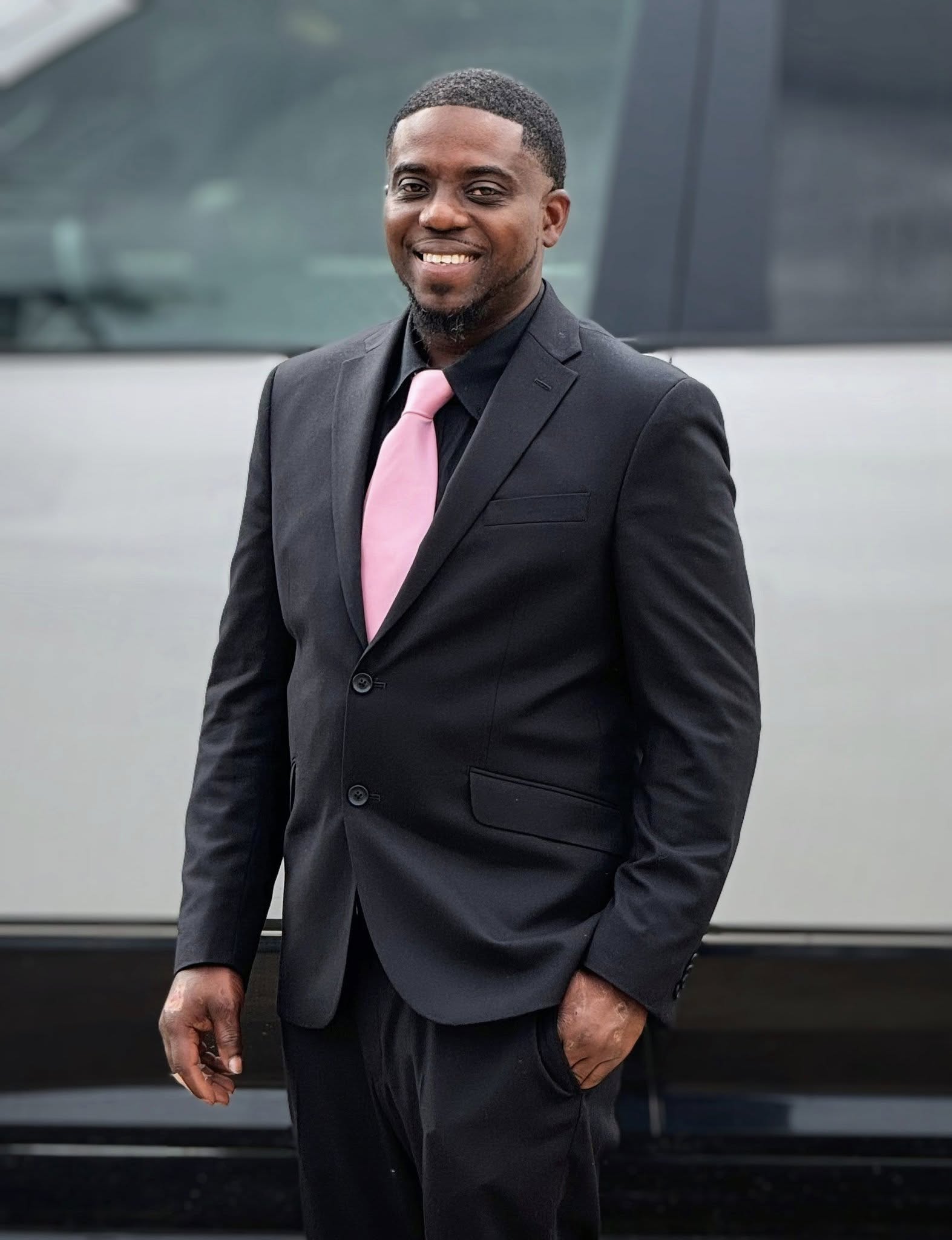 Tobias Vann in a suit